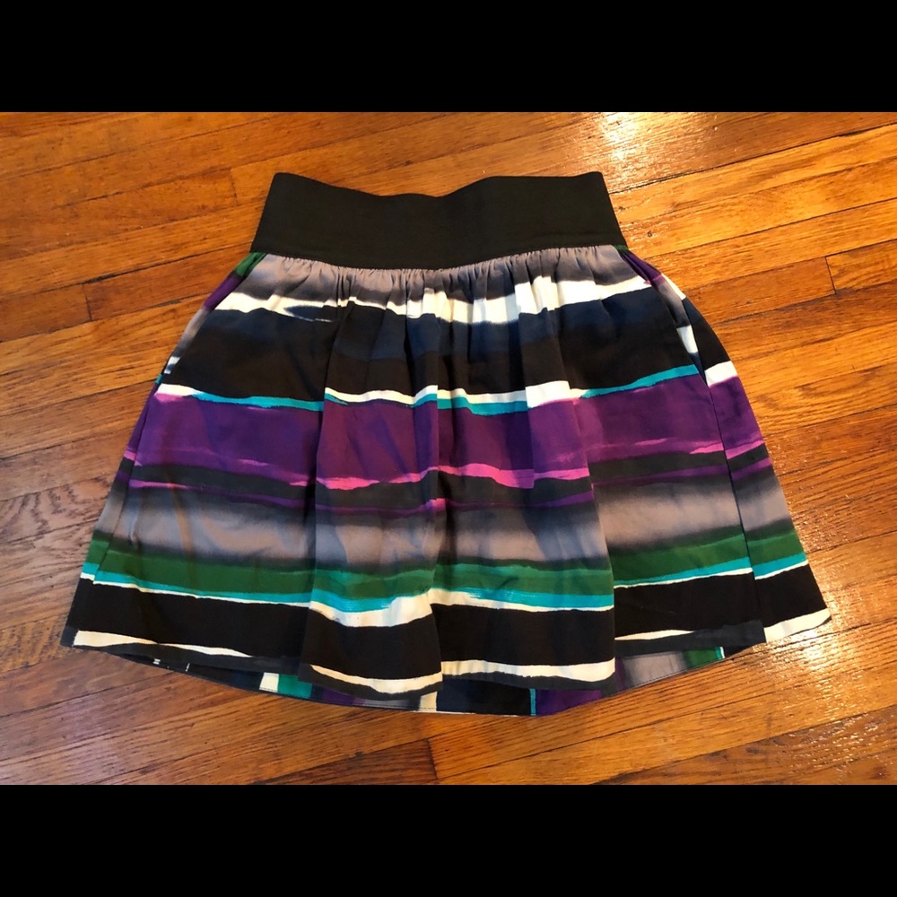 Aqua multi colored skirt. Great for a party